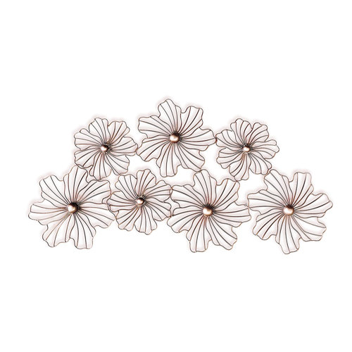 Red Barrel Studio® Floral Mid Century Lotus Flower Design Wall Décor